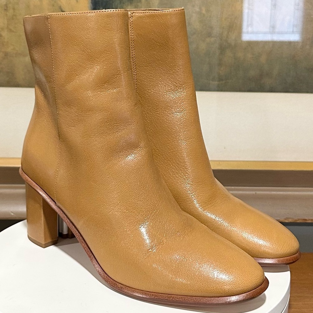 🌸TORY BURCH🌸 Brooke Stamped Heel Leather Bootie Size: 10.5 - Picture 7 of 16